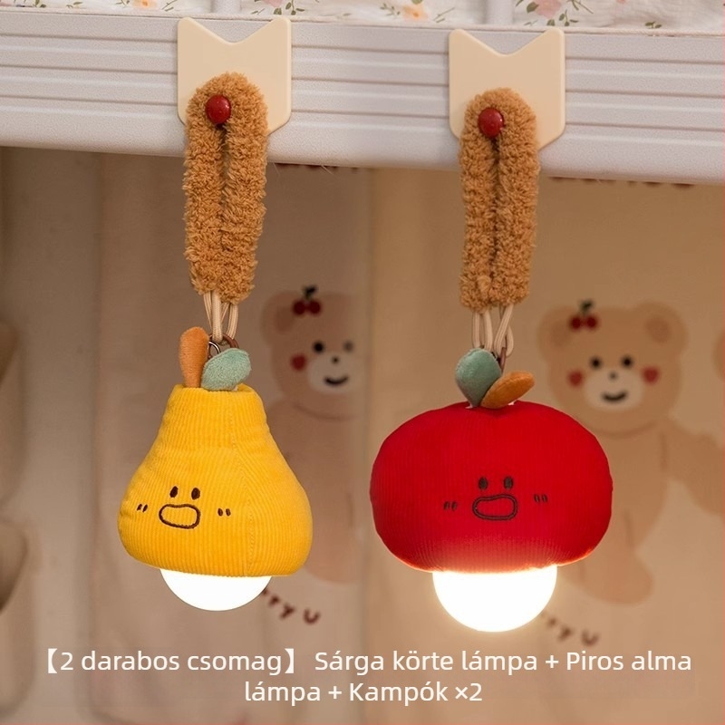Alma motívumú, ambient éjszakai fény az ágyhoz, függő lámpa kollégiumi szobába