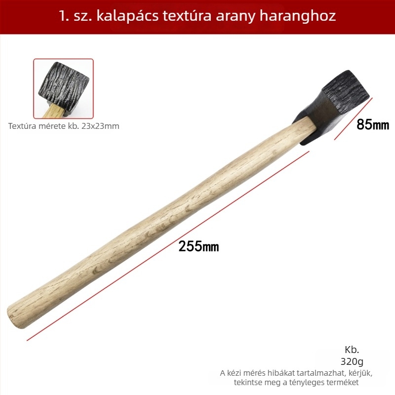 DIY textúrás kalapács fémmunkákhoz – négyszögletes kalapács az üregek, csíkok és hullámok textúrájának létrehozásához arany- és ezüst gyűrűkön és karkötőkön