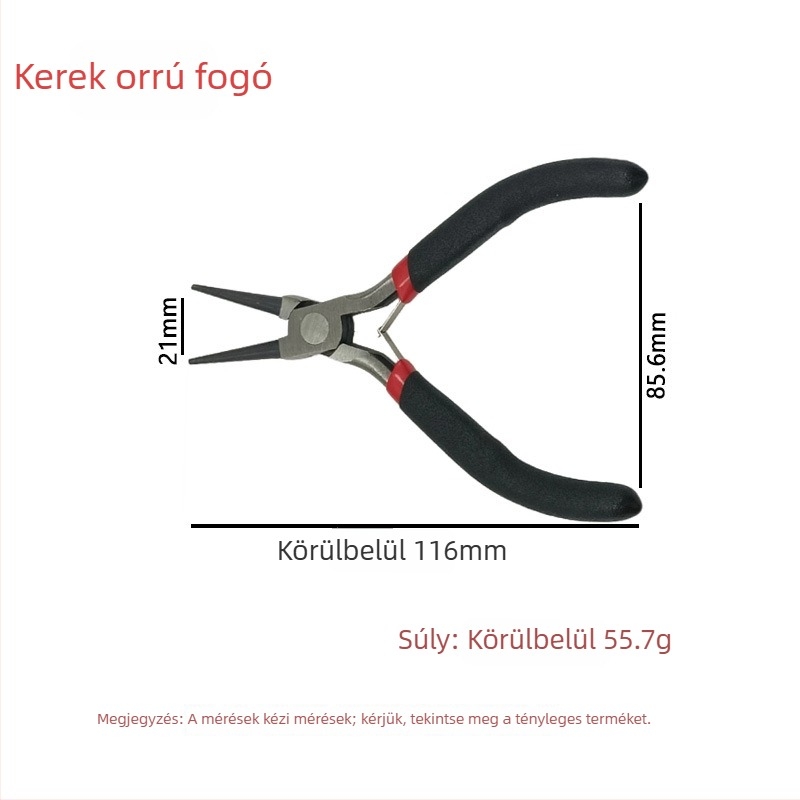 4,5 hüvelykes mini csipesz készlet: fogas orrcsipeszek, kézzel készített kis laposorrú csipeszek, ékszerész csipeszek, hosszított fogatlan orrcsipesz