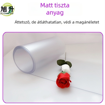 PVC matt ajtófüggöny, opálos, puha válaszfal konyha és fürdőszoba számára, szúnyog és légy elleni védelem