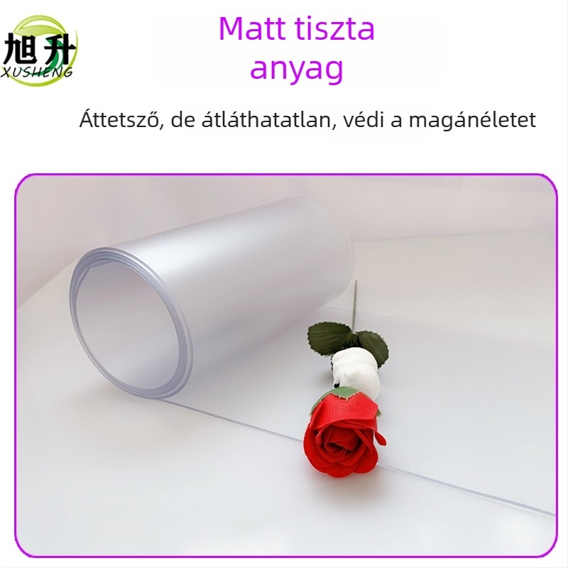 PVC matt ajtófüggöny, opálos, puha válaszfal konyha és fürdőszoba számára, szúnyog és légy elleni védelem