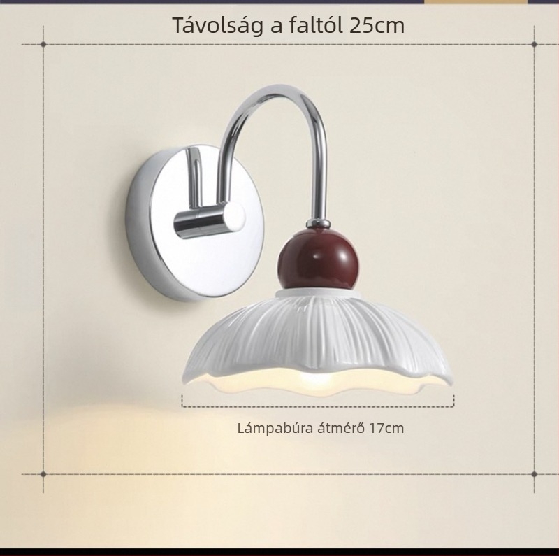 Új falikar krém színben, modern minimalist stílusú, hálószobába, nappaliba és folyosóra – dekoratív falfény