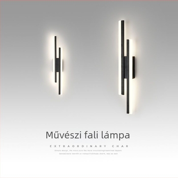 Minimalista LED-szalagos falikar hálószoba és nappali számára, az ágy mellé, TV-hez és kanapéhoz, folyosó és lépcső
