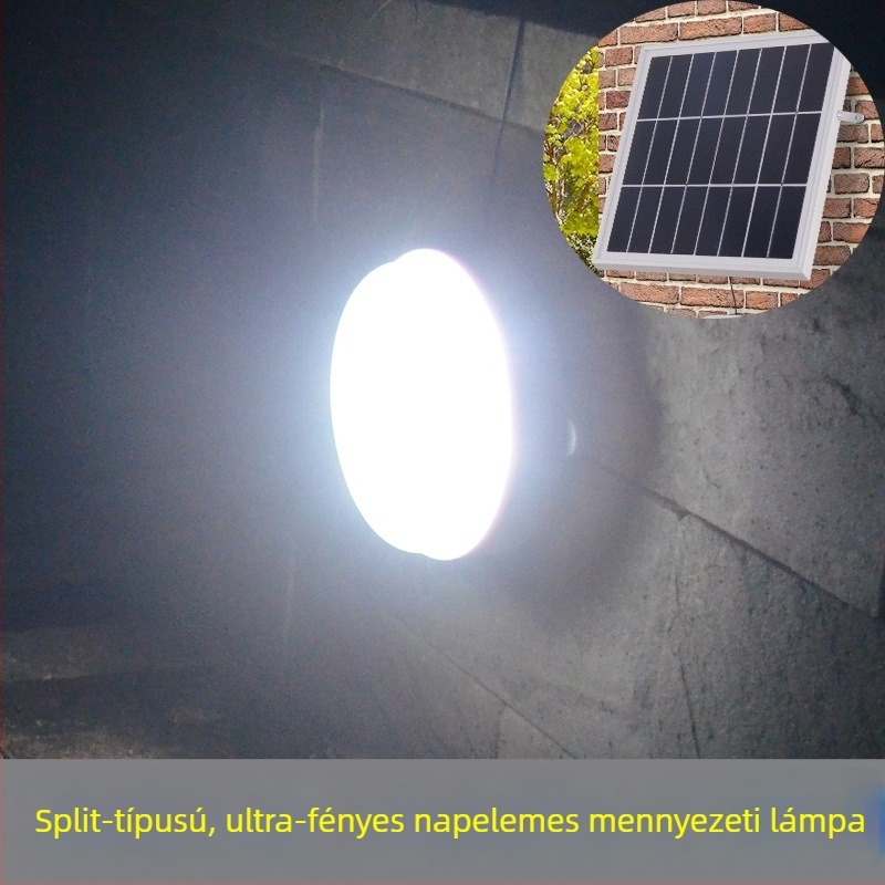 Beltéri napelemes mennyezeti lámpa, osztott típusú világítás, napelemes fali lámpa, osztott típusú utcai lámpa