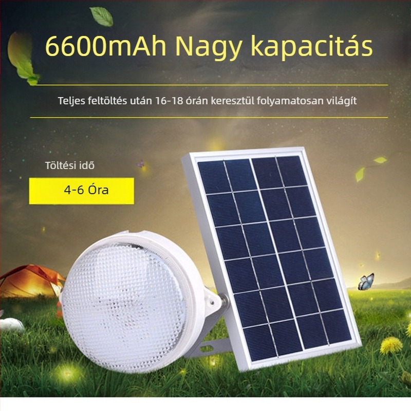 Beltéri napelemes mennyezeti lámpa, osztott típusú világítás, napelemes fali lámpa, osztott típusú utcai lámpa