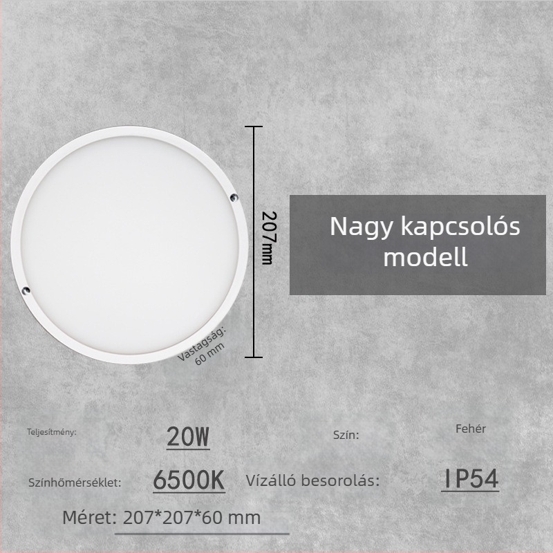 LED IP54 falikar, belső használatra, nagy fényerő – lépcsőházhoz, folyosóhoz és erkélyhez, modern minimalista dizájn