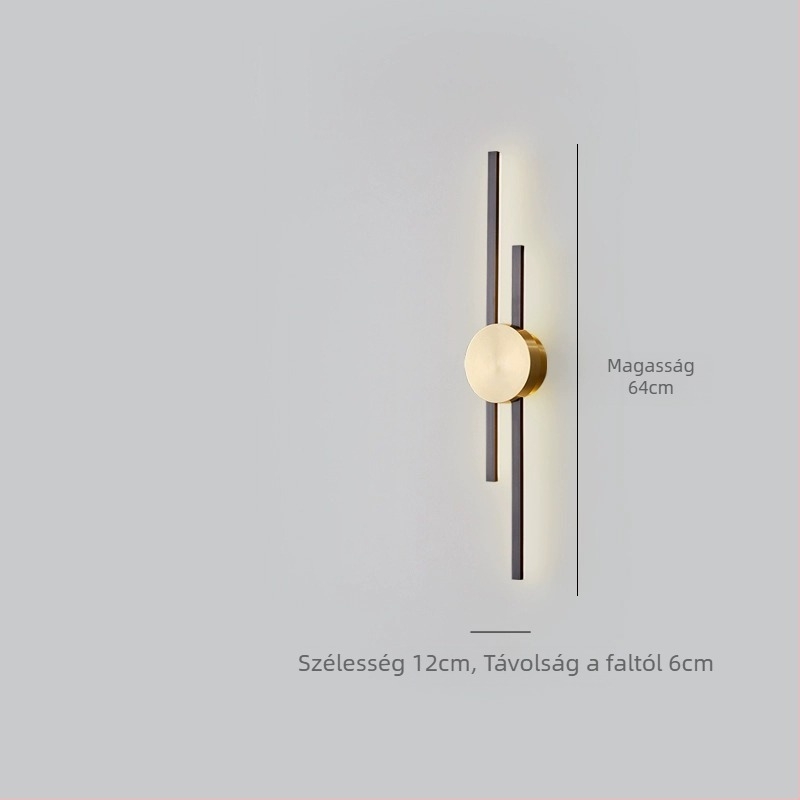 Lineáris falikar, minimalistista modern design, prémium lux, nappaliban és hálószobában, TV háttereként.