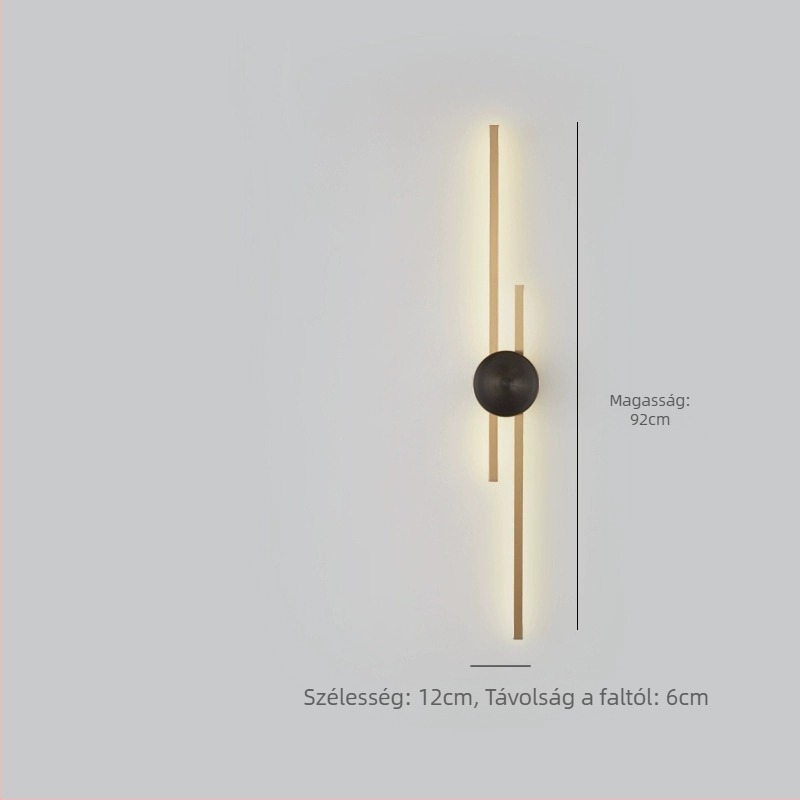 Lineáris falikar, minimalistista modern design, prémium lux, nappaliban és hálószobában, TV háttereként.