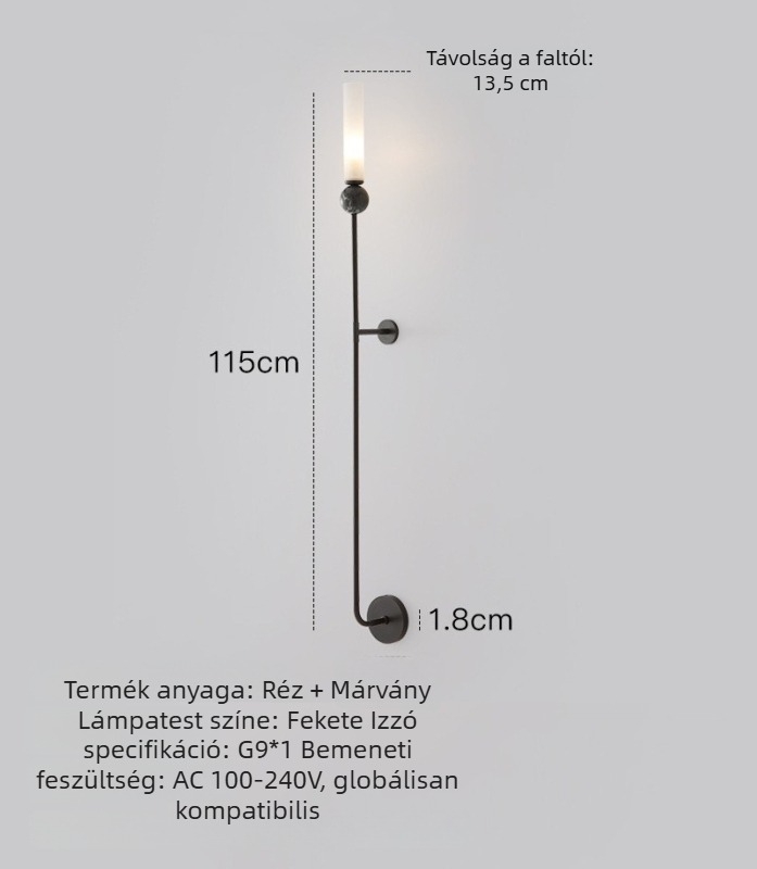 Francia stílusú luxus falikar nappalira és hálószobába, olasz minimalist dizájn, modern világítás