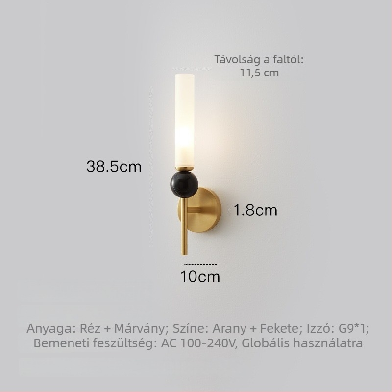 Francia stílusú luxus falikar nappalira és hálószobába, olasz minimalist dizájn, modern világítás