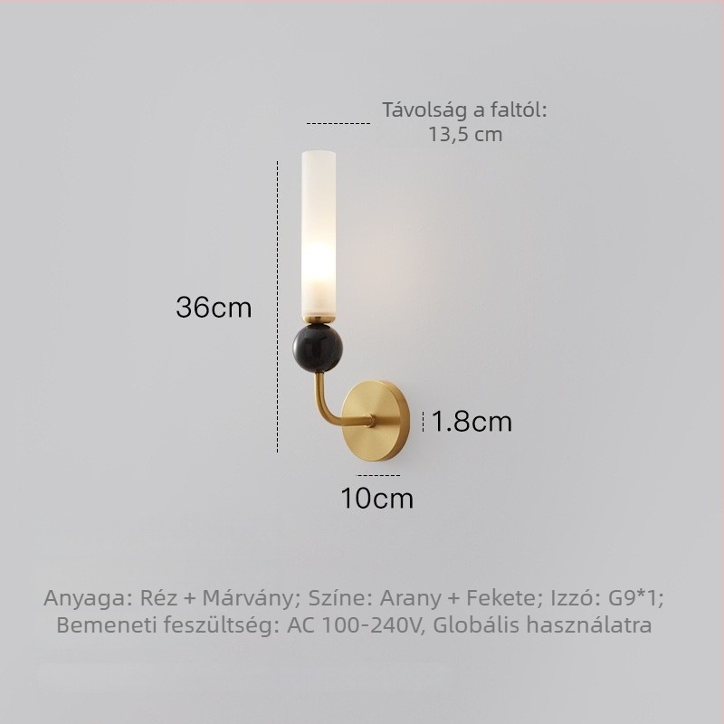 Francia stílusú luxus falikar nappalira és hálószobába, olasz minimalist dizájn, modern világítás