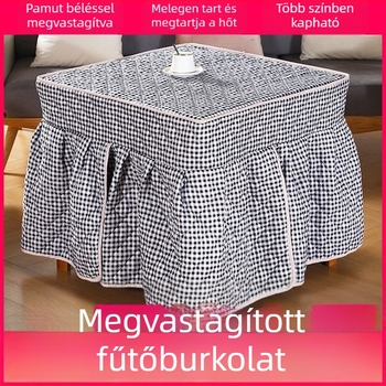 Négyzet alakú, vastag védőhuzat fűtőasztalhoz, otthoni használatra – univerzális huzat elektromos kávéasztalhoz és mahjong géphez