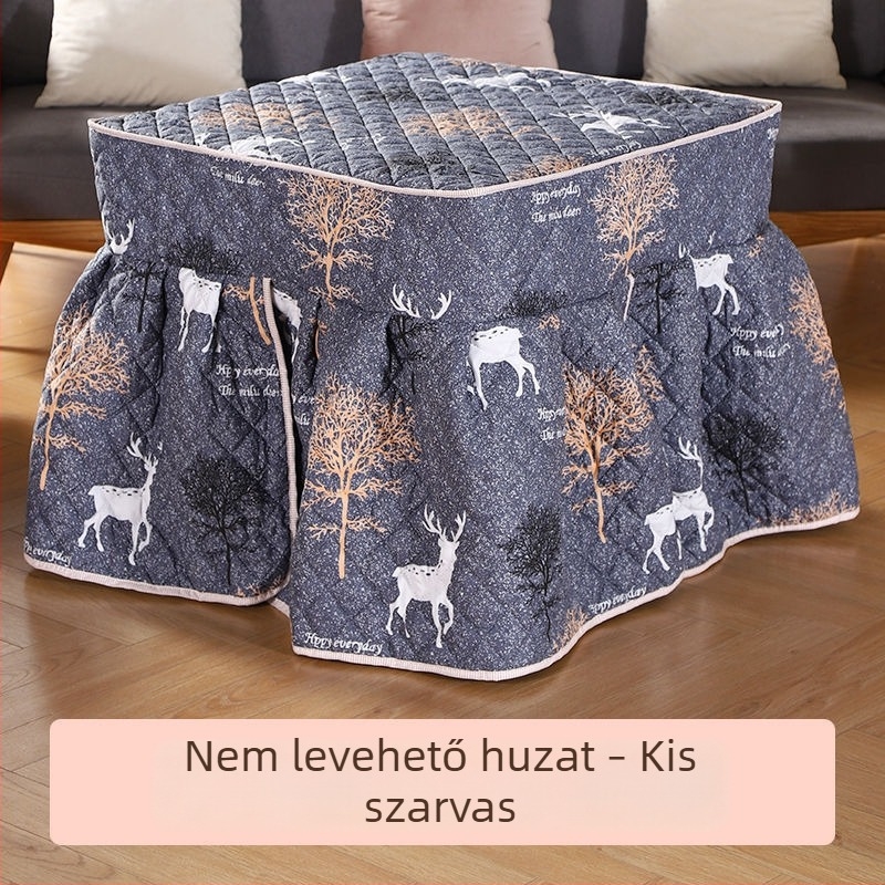 Négyzet alakú, vastag védőhuzat fűtőasztalhoz, otthoni használatra – univerzális huzat elektromos kávéasztalhoz és mahjong géphez