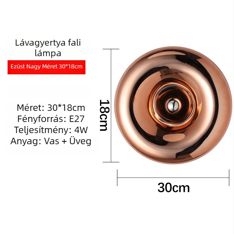 Glass Lava falikar – luxus belső térre készült dekoratív falikar nappaliba, hálószobába és folyosóra