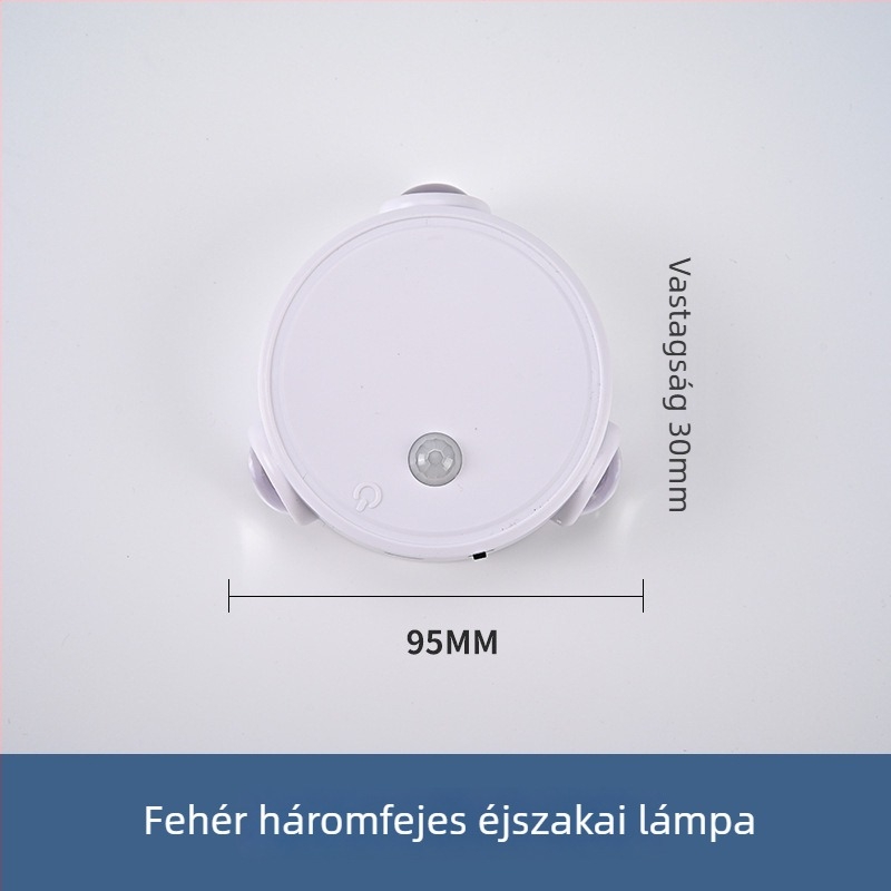 Cat-Eye mozgásérzékelős falikar mágneses rögzítéssel, USB töltésű, színes éjszakai fény