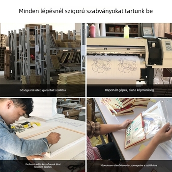 DIY Digitális olajfestmény - Kézzel festett színes olajfestmény, virágos dekoratív festmény 6238, Csillagos ég