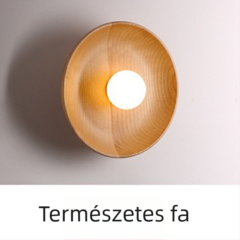 Északi stílusú falikar hálószobába – minimalistfa LED világítással, alkalmas nappalira, a televízió hátteréhez és a folyosóra