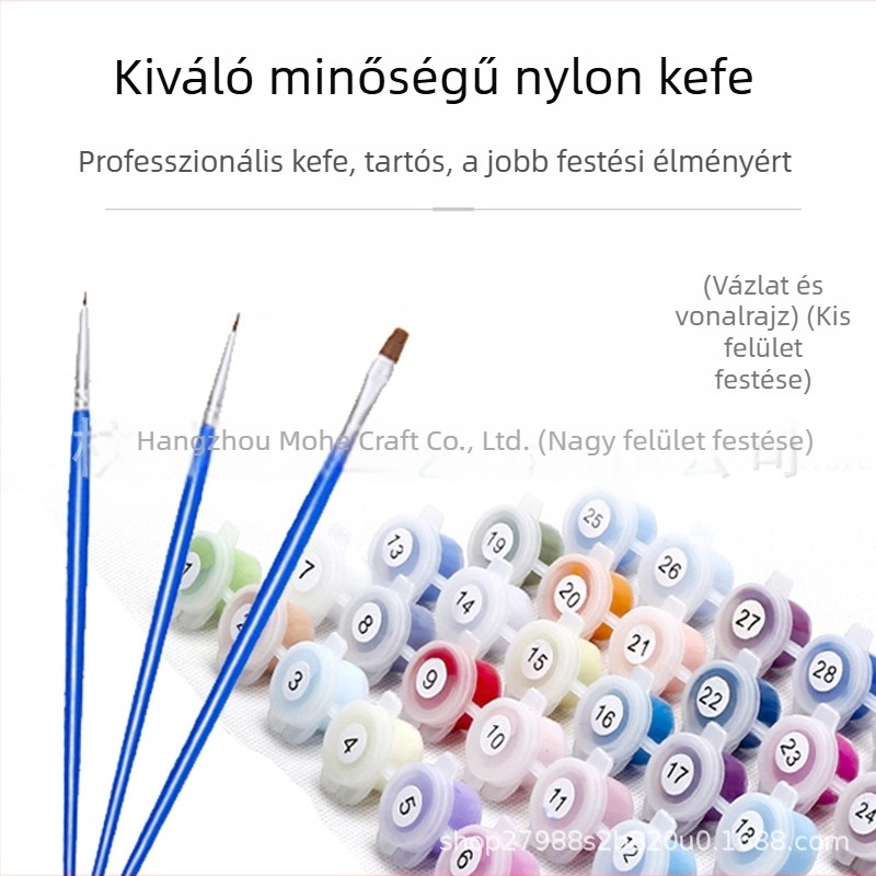 Karácsonyi DIY olajfestés gyerekeknek – rajzfilmállatok, kézzel festett színezés, digitális olajfestmény