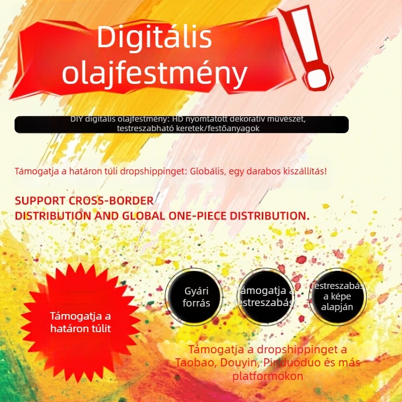Egyéni DIY digitális olajfestmény anime karakterekkel - kézzel festett digitális műalkotás színek egyeztetéséhez