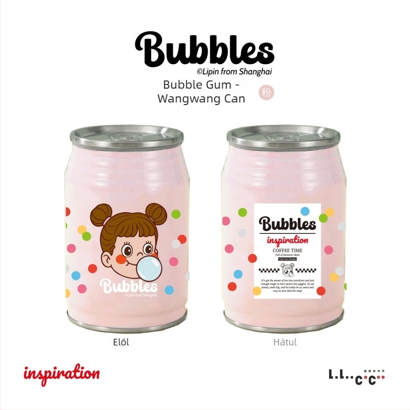 Cuki karikatúra Bubble Gum dizájnnal hőtartó pohár, 316 rozsdamentes acélból, kompakt és könnyen hordozható