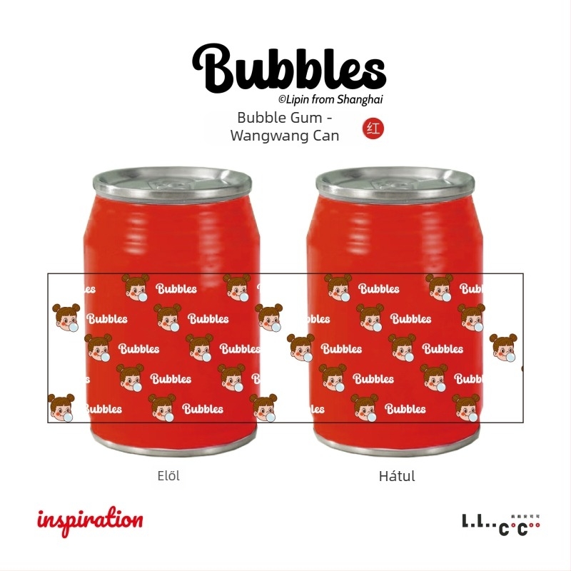 Cuki karikatúra Bubble Gum dizájnnal hőtartó pohár, 316 rozsdamentes acélból, kompakt és könnyen hordozható