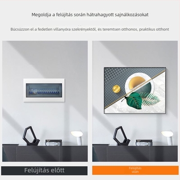 Személyre szabott dekoratív falikép elektromos mérő- és hálózati dobozokhoz, fúrás nélküli felhelyezéshez, elosztó- és kapcsolódobozokhoz.