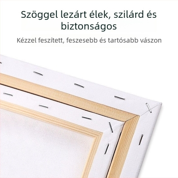 Keret nélküli, testreszabható olajfestmény — Thangka falikép, Dopamin motívum, vászon Instagram-stílusban