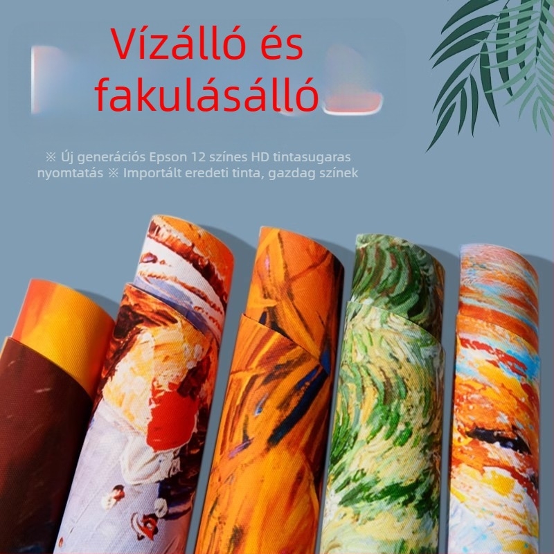 Keret nélküli, testreszabható olajfestmény — Thangka falikép, Dopamin motívum, vászon Instagram-stílusban