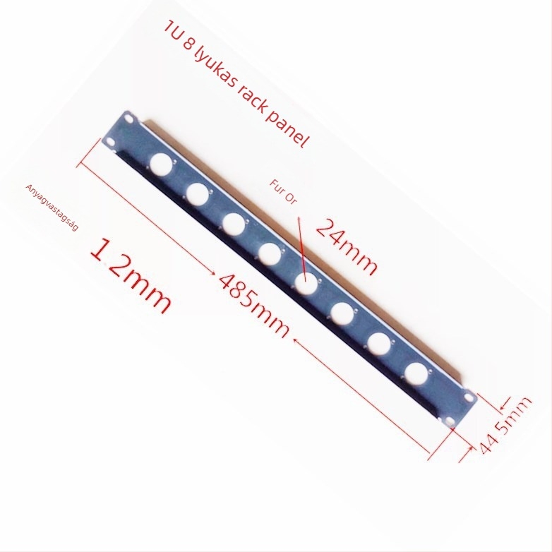 Repülőgép-koffer hálózati keretrendszerhez tartozékok 1U–2U lyukas panel, Kalong panel, Kalong jumper board, üres panel