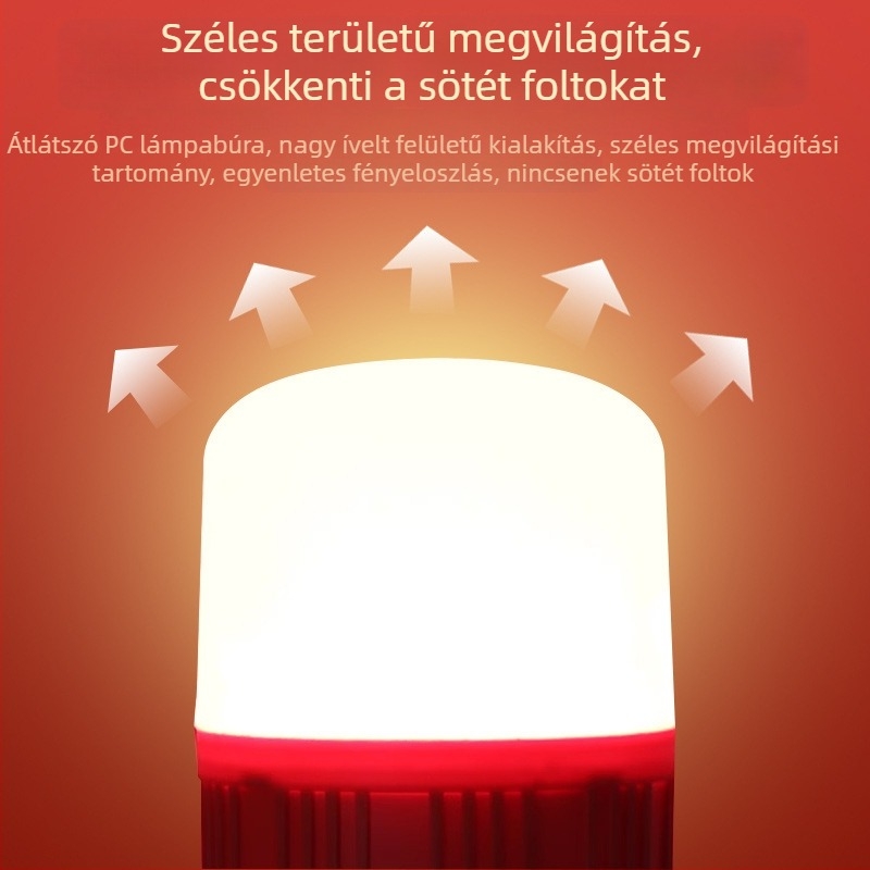LED piros gyertya alakú izzó E27-es és E14-es csatlakozóval, hegyes formájú, Buddhának felajánláshoz, kristálylámpa