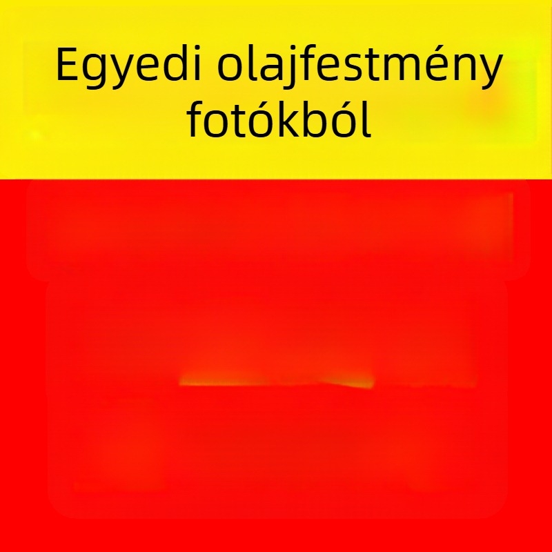 Testreszabott digitális olajfestmény vásznon, fa kerettel, háromdimenziós hatás, félig kézzel rajzolt, tájkép a nappaliba – modern minimalist stílus