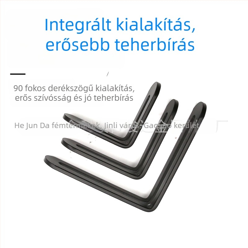 Rozsdamentes acélból készült háromszög konzol bútorokhoz, L‑alakú polctartó, állítható sarokcsatlakozó gardróbhoz