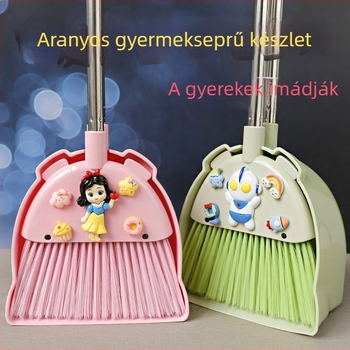 Gyerekeknek szóló mini seprű és portörlő készlet cartoon dizájnnal