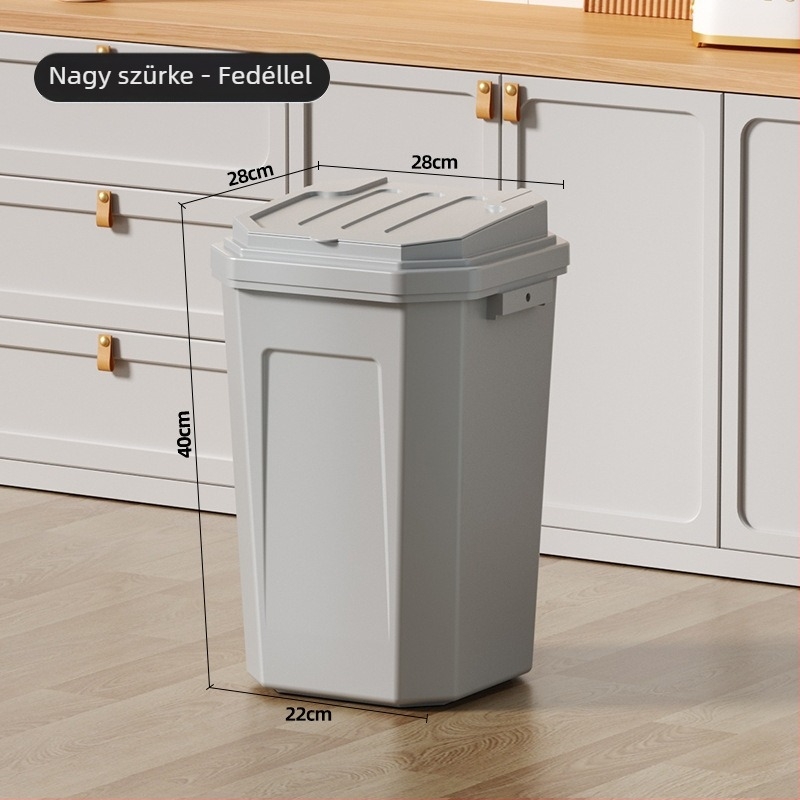 Otthoni és konyhai nagy kapacitású szemetes, kiváló minőségű, nagy méret, kereskedelmi felhasználásra