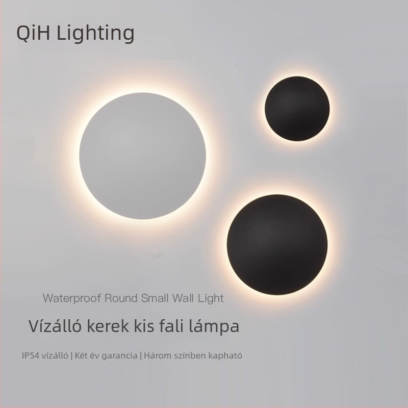 Modern minimalist hálószoba falikar – kör alakú LED világítás nordikus stílusban