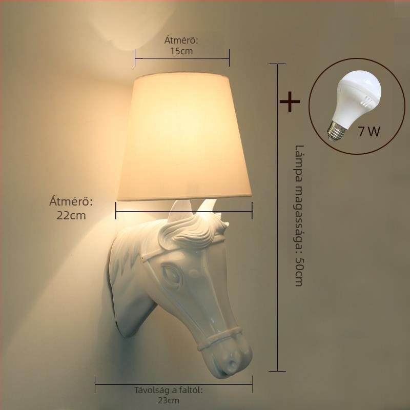 Lófej falikar – Nordic LED falvilágítás hálószoba, nappali, folyosó, bár