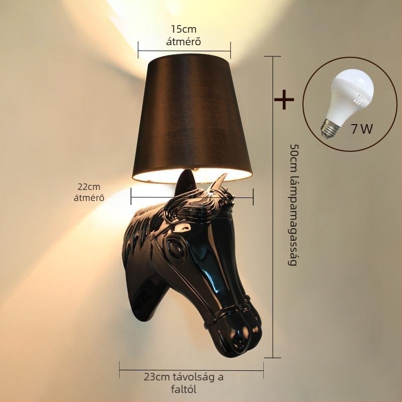 Lófej falikar – Nordic LED falvilágítás hálószoba, nappali, folyosó, bár