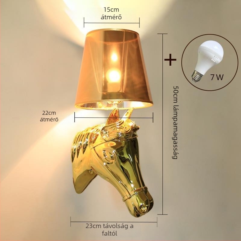 Lófej falikar – Nordic LED falvilágítás hálószoba, nappali, folyosó, bár
