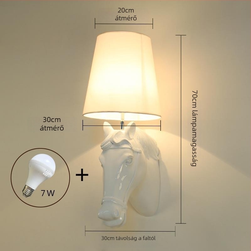 Lófej falikar – Nordic LED falvilágítás hálószoba, nappali, folyosó, bár