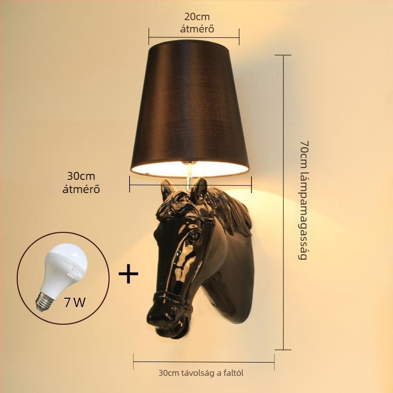 Lófej falikar – Nordic LED falvilágítás hálószoba, nappali, folyosó, bár