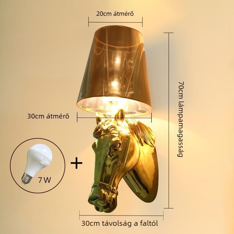 Lófej falikar – Nordic LED falvilágítás hálószoba, nappali, folyosó, bár