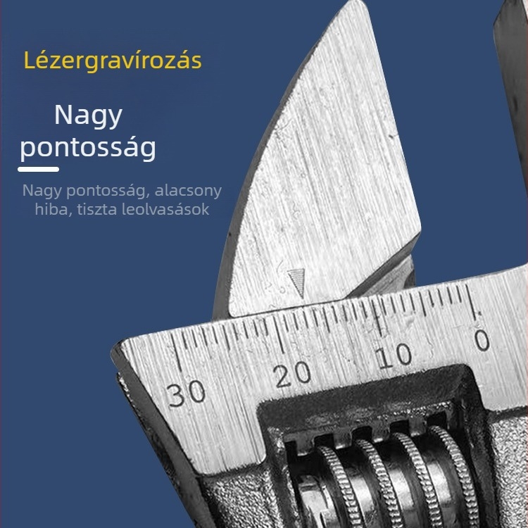 Állítható kulcs – nagy nyílású fej, rövid nyél, többfunkciós