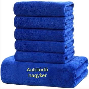 Mikroszálas autómosó kendő, vastag, nedvszívó, szöszmentes, nagy méretű, autóhoz