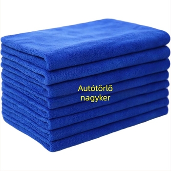 Mikroszálas autómosó kendő, vastag, nedvszívó, szöszmentes, nagy méretű, autóhoz