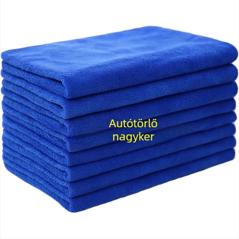 Mikroszálas autómosó kendő, vastag, nedvszívó, szöszmentes, nagy méretű, autóhoz