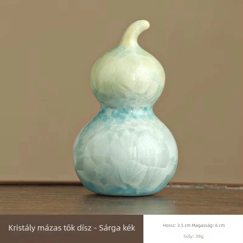 Kerámiából készült forgó dísz kalabash formájú, beltéri asztalhoz és az autó belső részéhez, kreatív dekoratív ajándék
