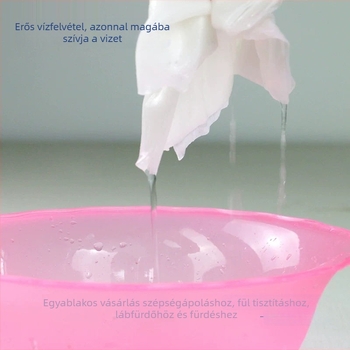 Egyszer használatos pedikűr törölközők, láb törölközők fa cellulózból, sima szövésű nem szőtt törölközők