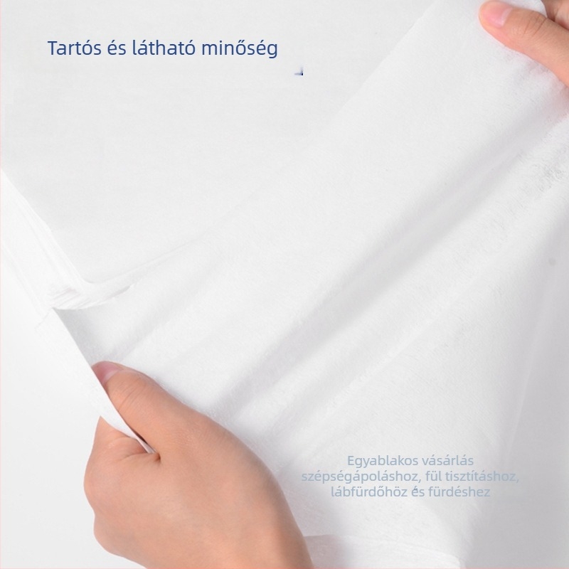 Egyszer használatos pedikűr törölközők, láb törölközők fa cellulózból, sima szövésű nem szőtt törölközők