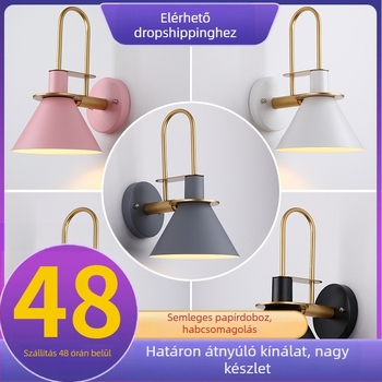 Skandináv stílusú, modern minimalist falikar nappalira és hálószobába, dekoratív kürt alakú dizájn makaron színekben