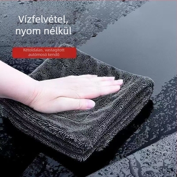 Finom rostú mikroszálas autómosó kendő, foltmentes tisztítás, gyorsan szárad